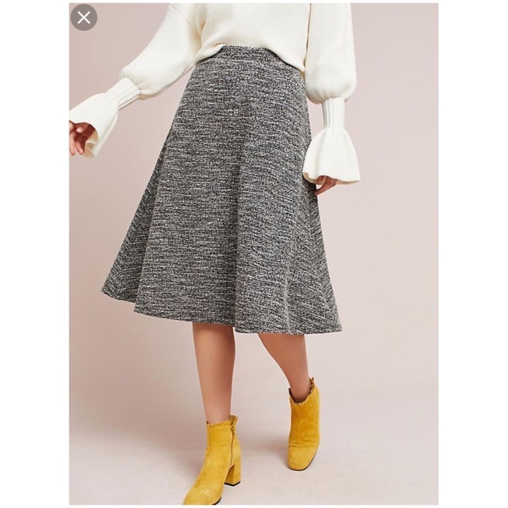 ANTHROPOLOGIE Marce Textured Knit Skirt New XSP XL - Picture 2 of 7